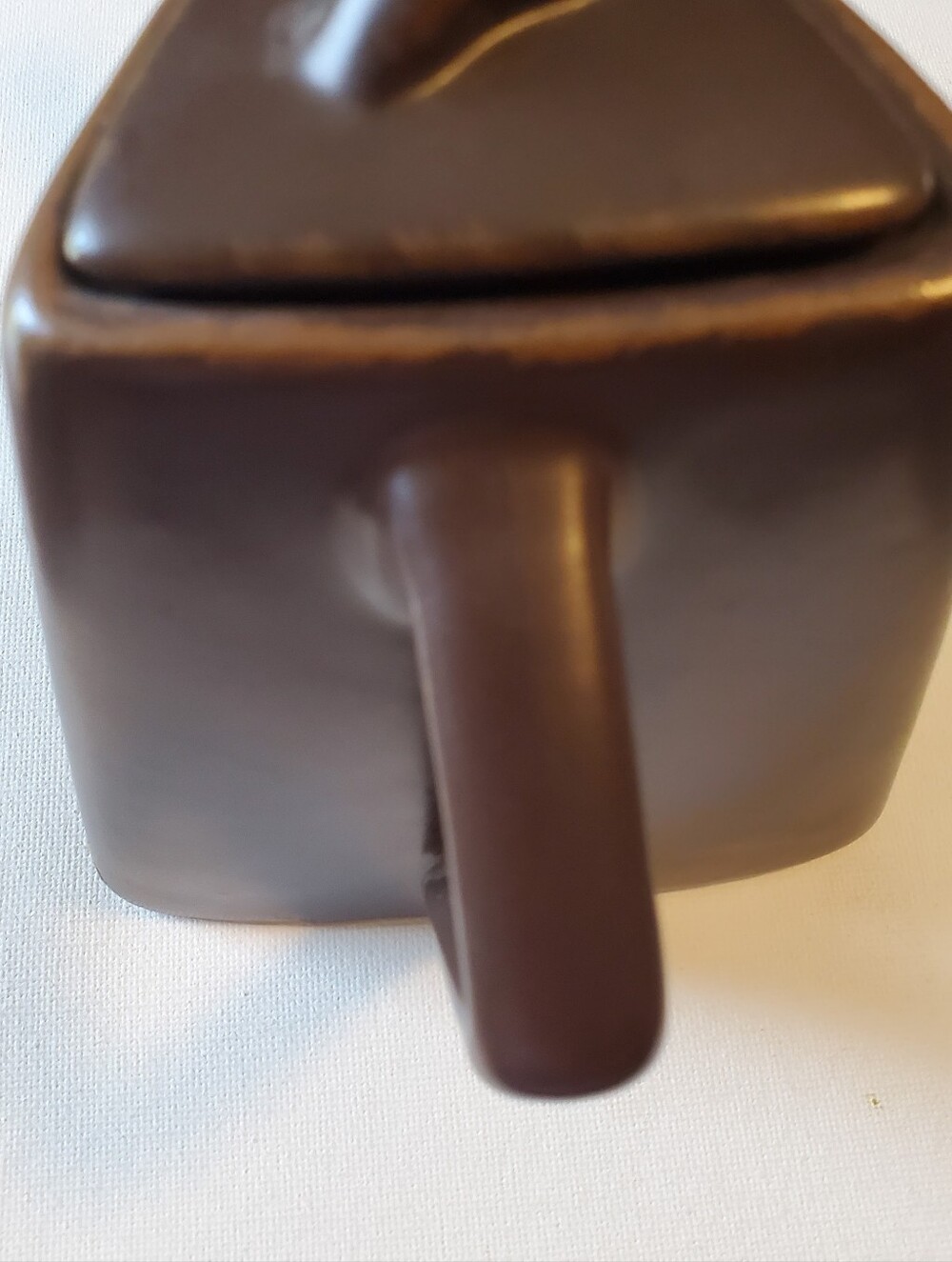 Brown Ceramic Triangle Teapot Modern Design With Lid‎ - Picture 14 of 16